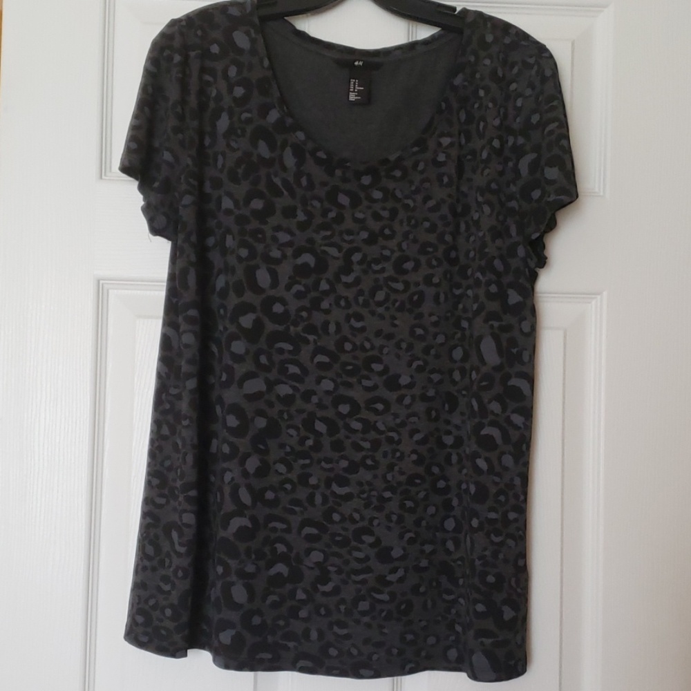 NWOT, H & M Leopard Print Top, Medium